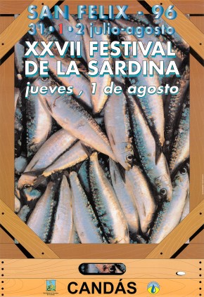 cartel del festival de la sardina de 1996