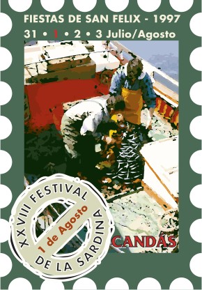 cartel del festival de la sardina de 1997