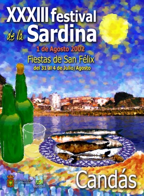 cartel del festival de la sardina de 2002