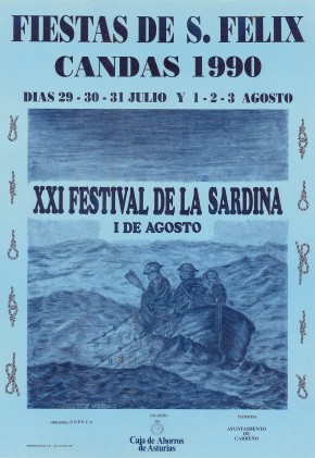 cartel del festival de la sardina de 1990