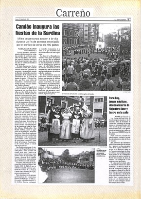 2001 Candás inaugura las fiestas de la sardina