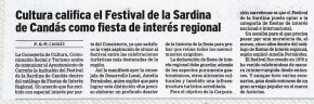 2007 Cultura califica el festival de la sardina de Candás como fiesta de interés regional