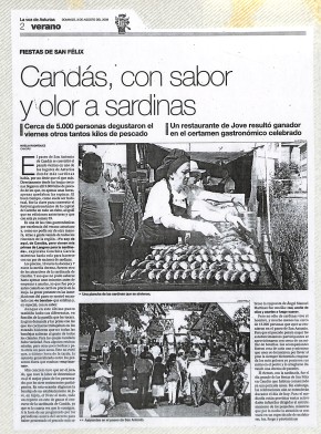 2008 Candás con olor y sabor a sardinas
