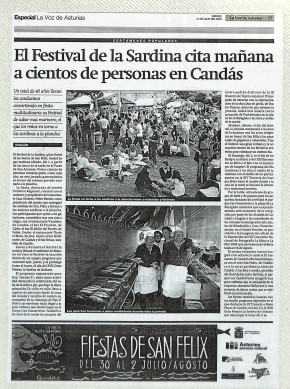 2009 El festival de la sardina cita mañana a cientos de personas en Candás
