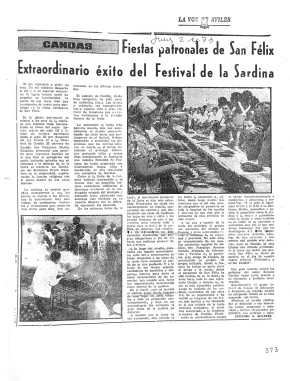 1973 Fiestas patronales de san felix