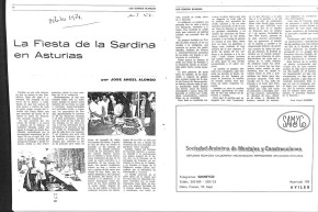 1973 La fiesta de la sardina en Asturias. Los gorros Blancos revista