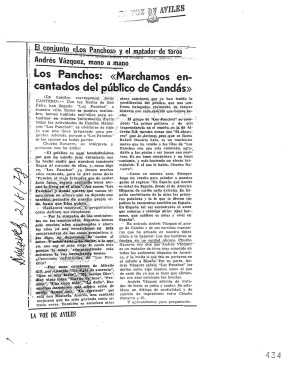 1978 Los panchos" Marchamos encantados del público de Candás"