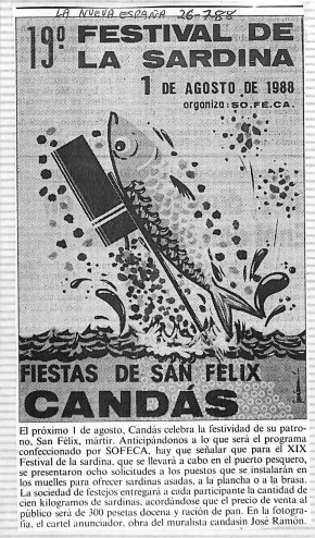 1988  19 festival de la sardina de Candás