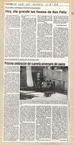 1989 Hoy día grande en las fiestas de Candás