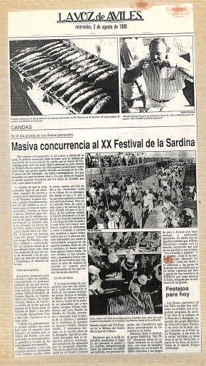 1989 Masiva concurrencia al XX festival de la sardina