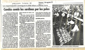 1991 Candás comió las sardinas por los pelos