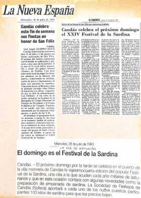 1993 Candás celebra este fin de semana sus fiestas en horno de san Félix