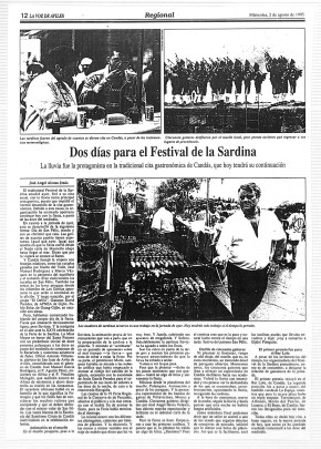1995 dos días para el festival de la sardina
