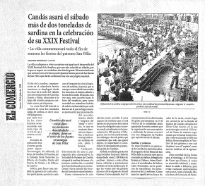 1998 Candás asará el sábado más de 2 toneladas de sardinas