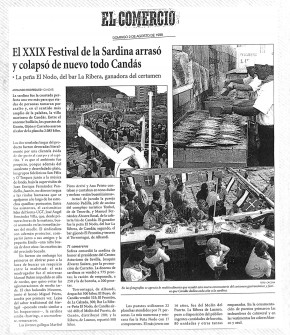 1998 el 29 festival de la sardina arrasó y colapso candas de nuevo
